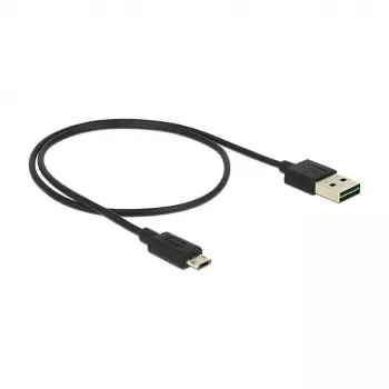 Cavo USB DeLOCK 83845 USB 2.0 0,5 m USB A Micro-USB B nero