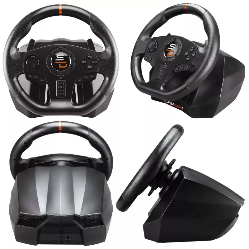 Volante + pedali gaming Subsonic SA5595-PC nero USB