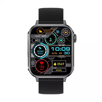 Smartwatch Colmi P80 nero – wearable da polso, display a colori, monitoraggio salute e attività