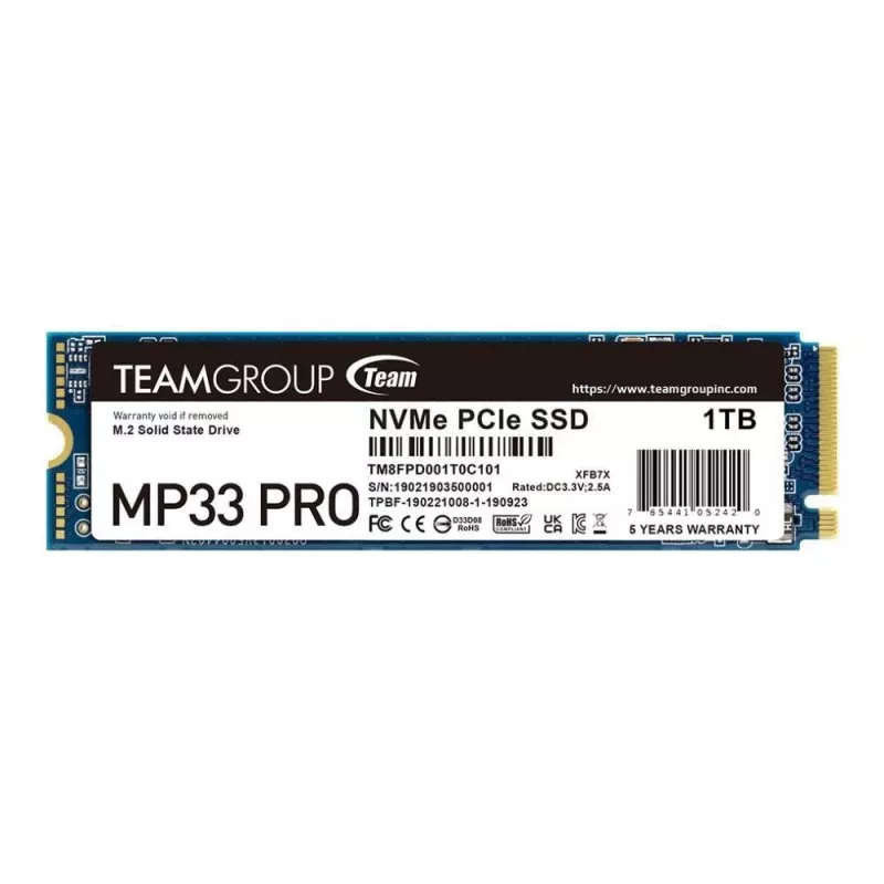 Unità SSD Team Group 1 TB M.2 PCI Express 3.0 NVMe MP33 PRO