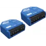 Interruttore intelligente Shelly 1 Gen3, wireless, 240 V AC, case in plastica, 42×16×37 mm, confezione da 2