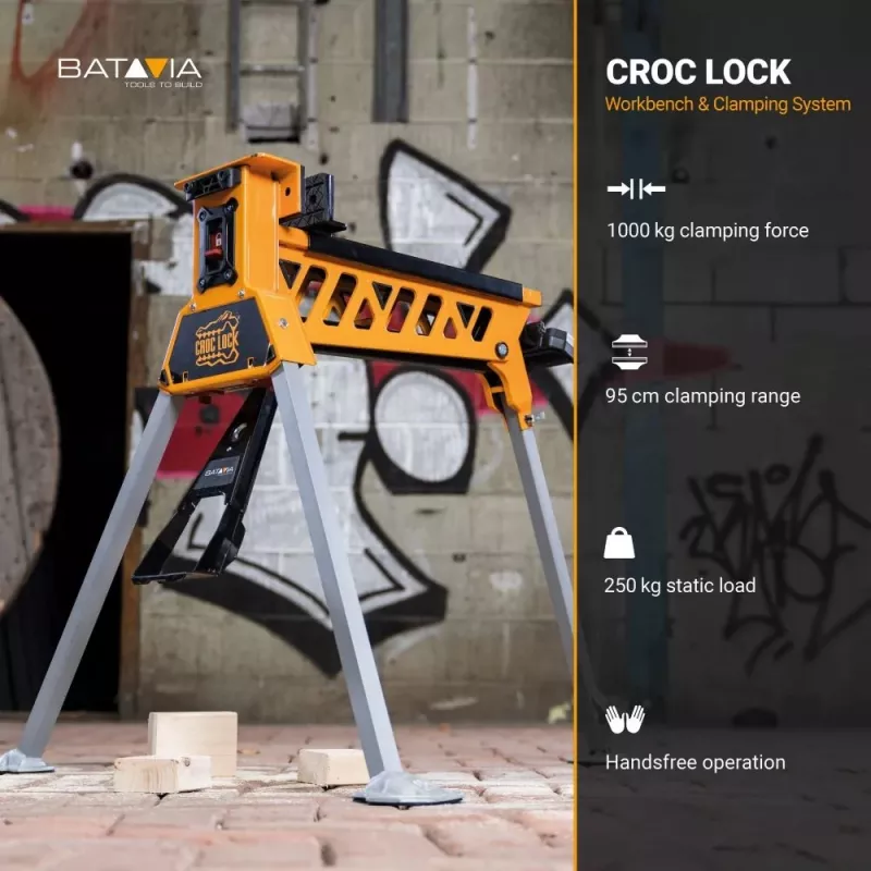 Batavia B.V. | Croc Lock banco da lavoro e stazione di serraggio