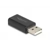 DeLOCK adattatore cavo USB 2.0 Type-A 3,5 mm 4 poli nero 68001