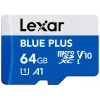 Scheda di memoria MicroSDXC Lexar BLUE PLUS 64 GB UHS‑I 100 MB/s U1 V10 (blu)