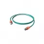 Easylan CS1OAADAD0030 cavo di rete RJ45, cavo patch CAT 6a S/FTP 3 m grigio con LED 1 pz.