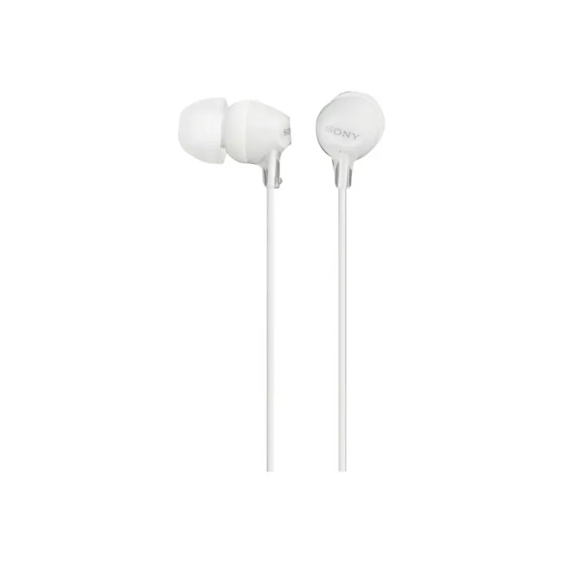 Sony MDR-EX15LP, Con filo, 8 - 22000 Hz, Musica, 3 g, Cuffie, Bianco