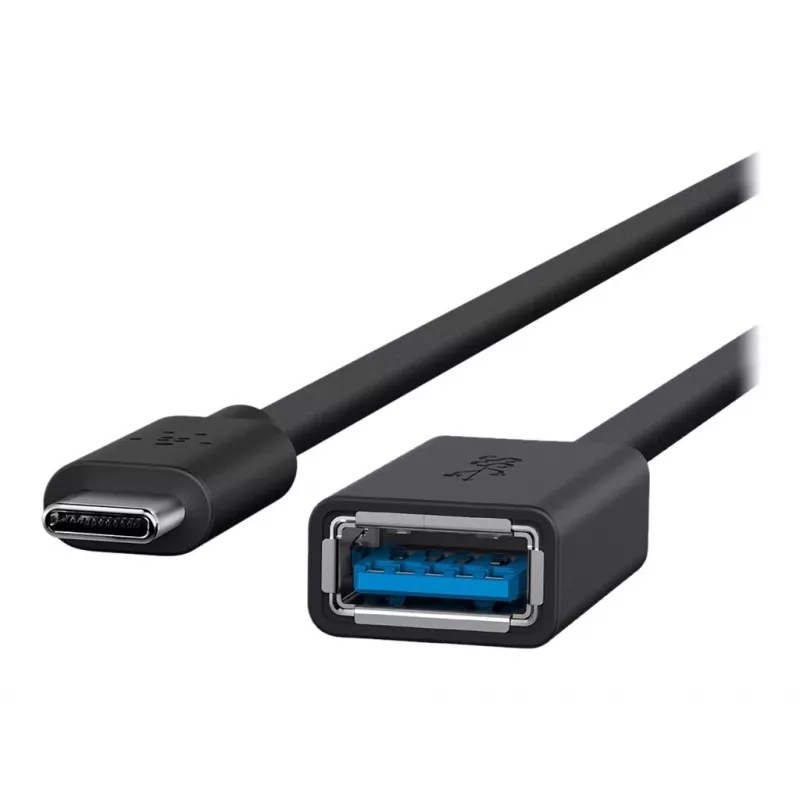 Belkin adattatore USB 3.0 da USB-C a USB-A, 5 Gbps, nero