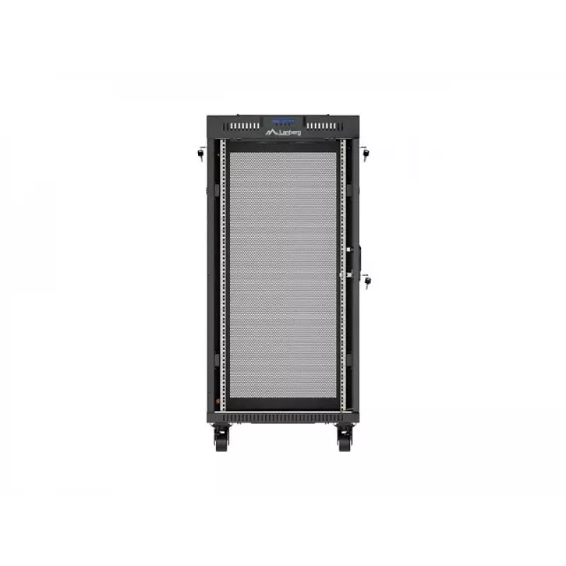 Armadio rack LANBERG FF01-6624-23BL 24U a pavimento 19 pollici 600×600 mm IP20 nero