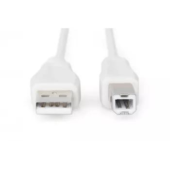 Cavo di collegamento USB Assmann, Type-A - B M/M, 3,0 m, compatibile USB 2.0, UL, beige (AK-300102-030-E)