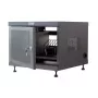 Organizer per cavi da rack TECHLY 367652 con fissaggio adesivo 3M, acciaio, 550×550×410 mm, nero