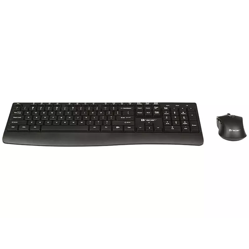 Kit tastiera e mouse wireless Tracer Bartix II RF Nano, 2,4 GHz, nero