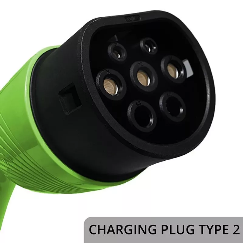 Caricabatterie per auto elettrica QOLTEC 22 kW 400 V WiFi (TUYA) con cavo da 7 m