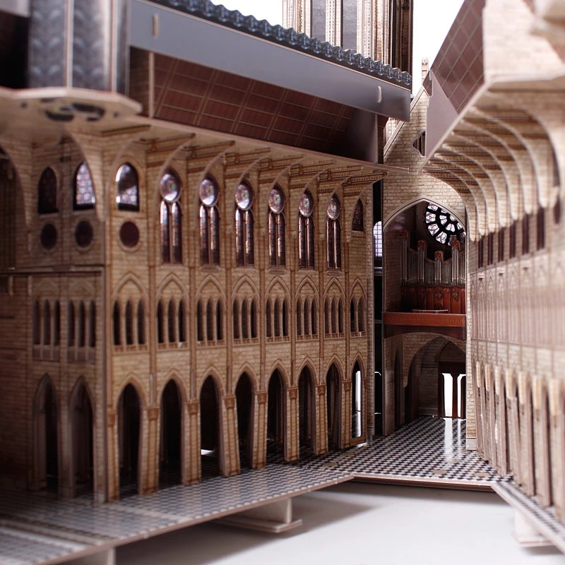 Puzzle 3D CubicFun Notre Dame, 293 pezzi, modello in scala della cattedrale