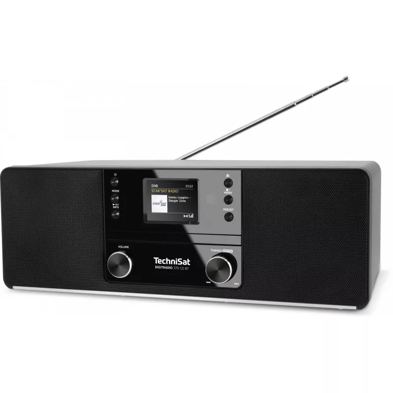 TechniSat DigitRadio 370 CD BT - sistema audio - 2 x 5 Watt - nero