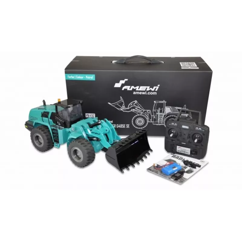 Front loader Amewi G485E SE motore elettrico 1:14 2000 mAh