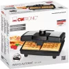 Clatronic WA 3606 macchina per waffle 2 waffle nero, acciaio inox 800 W