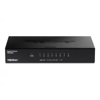 TRENDNET switch 8 porte Gigabit con case in metallo