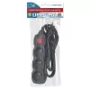 Prolunga elettrica ESPERANZA ELK210K — cavo 1,5 m, 3 prese AC tipo E, spina angolare, interno, nero
