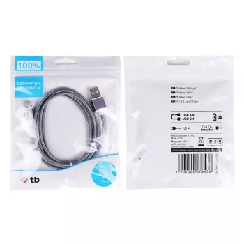 Cavo TB USB - USB-C 1,5 grigio (AKTBXKUCSBA150S)