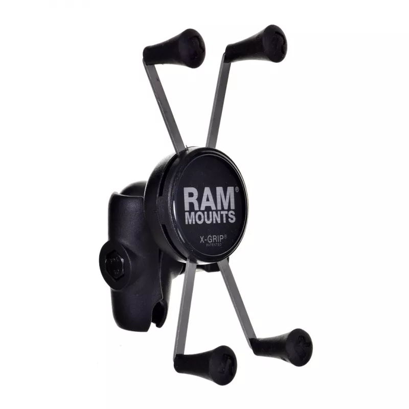 Supporto per cellulare RAM Mounts X-Grip Large con base per cannotto forcella moto