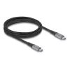 Cavo USB DeLOCK 81192 USB4 Gen 2x2 2m USB-C nero grigio