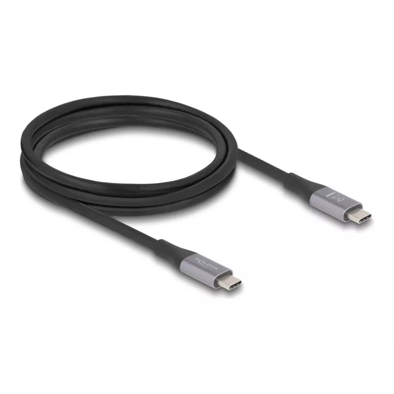 Cavo USB DeLOCK 81192 USB4 Gen 2x2 2m USB-C nero grigio
