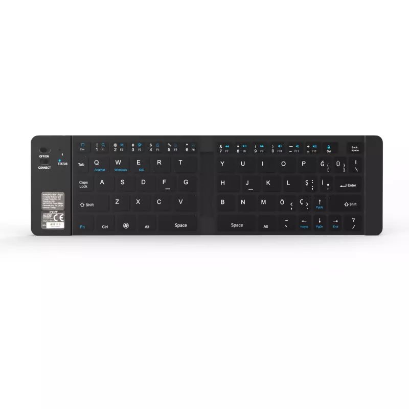 Tastiera wireless Inca IBK-579BT Bluetooth 66 tasti metallic argento