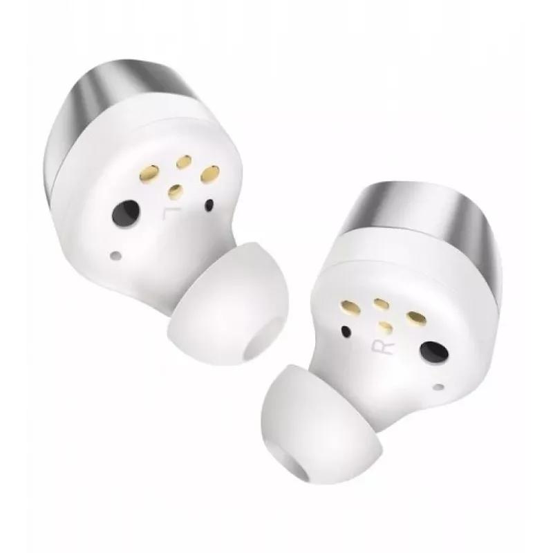 Auricolari sportivi wireless Bluetooth con cancellazione del rumore SENNHEISER Momentum MTW4 - bianco e argento