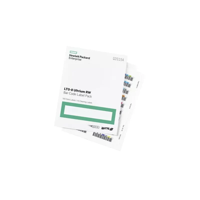 Hewlett Packard Enterprise HPE LTO-8 Ultrium RW Bar Code Label Pack - etichette con codice a barre (Q2015A)