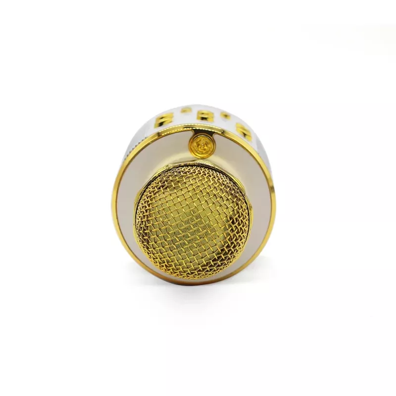 Microfono MANTA MIC10-G oro cardioide portatile — condensatore cardioide, design a mano