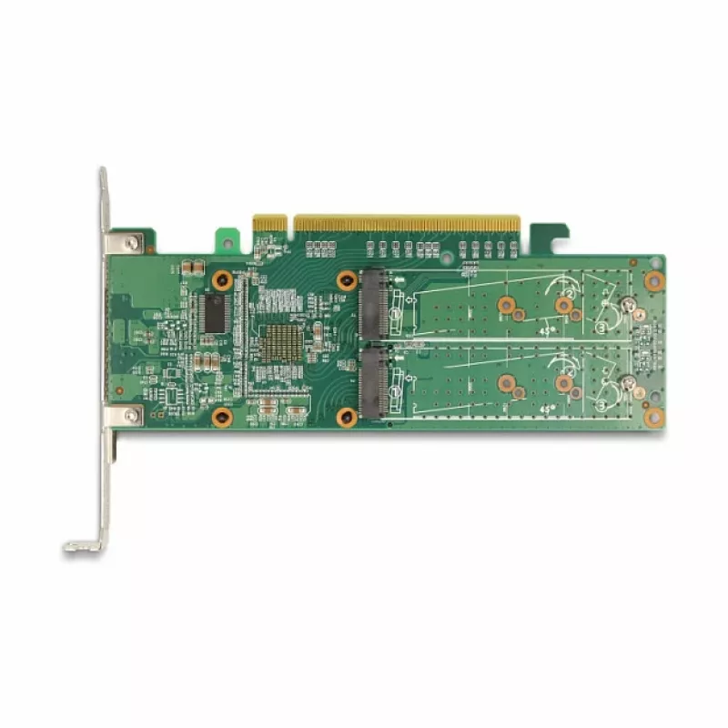 DeLOCK scheda PCI Express x16 su 4 x NVMe M.2 Key M interne – formato Low Profile