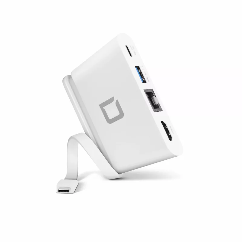 DICOTA USB-C Portable Docking 4-in-1 con HDMI - docking station - USB-C - HDMI (D31730)