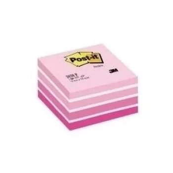Note adesive 3M Post-it cubo, 76 x 76 mm, rosa neon (2028-NP)