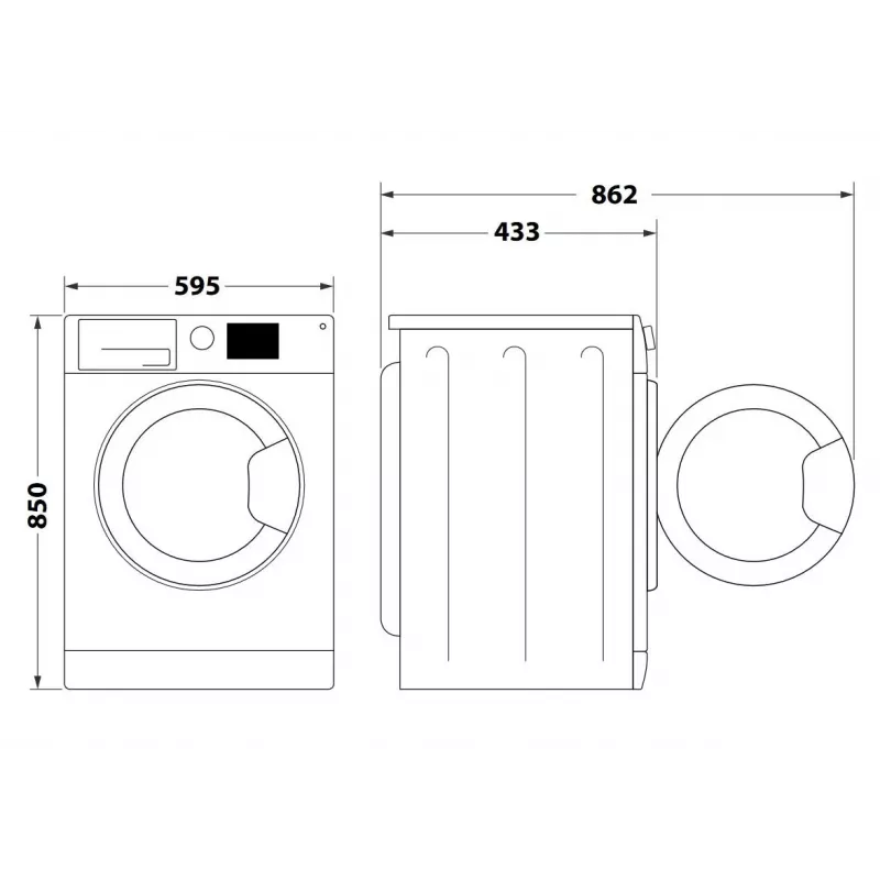 Lavatrice Indesit MTWSA 61294 W PL 1200 giri/min 6 kg
