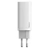 Caricabatterie Baseus CCGAN2L-B02 da interno AC ricarica rapida 20V 1xUSB 1xType-C bianco