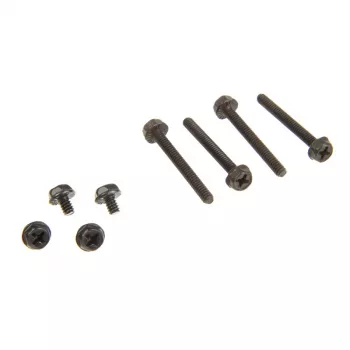 Vite/bullone XSPC MPN nero lunghezza 6 mm confezione da 8