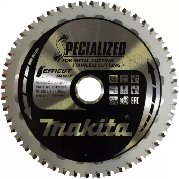 Makita Efficut - lama circolare - per metallo, acciaio inox, acciaio - 150 mm - 48 denti - per Makita DCS553RTJ