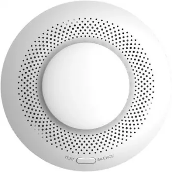 Rilevatore di fumo EZVIZ CS-T4C — wireless ZigBee, batteria al litio 3V, 87×35×87 mm, 85 dB, montaggio a incasso, bianco