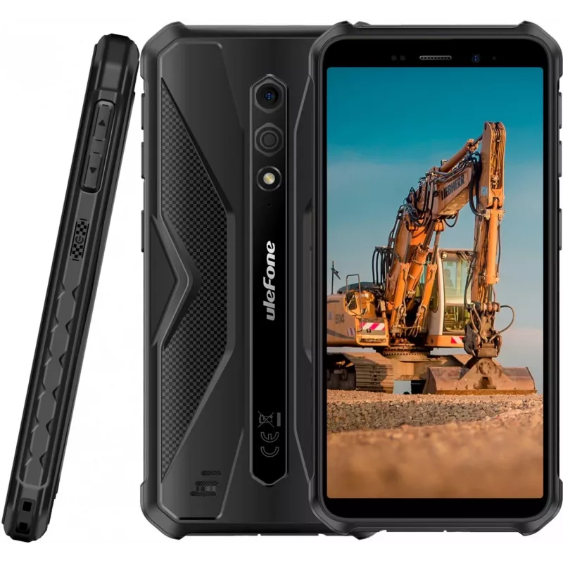 Smartphone robusto UleFone Armor X12 — 3 GB RAM, 32 GB di memoria, tutto nero