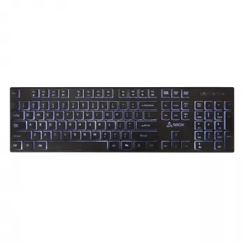 Tastiera USB con filo SBOX K-22 US nero — layout US, nero, connessione USB con filo