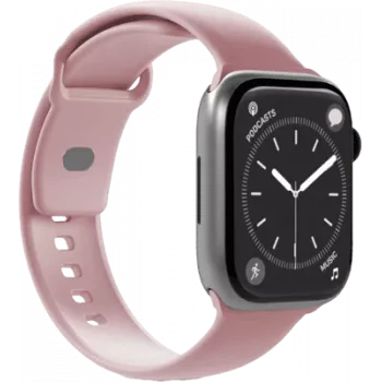 PURO ICON cinturino per Apple Watch 4/5/6/7/SE/8/9/10 40/41/42mm (S/M & M/L) (rosa cipria)
