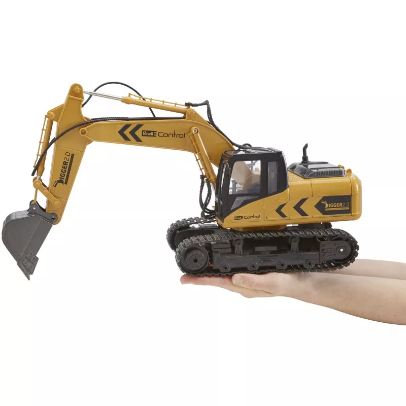 Revell Digger 2.0 - escavatore - motore elettrico - 1:16 - Ready-to-Run (RTR) - nero - giallo - Digger 2.0 (24924)
