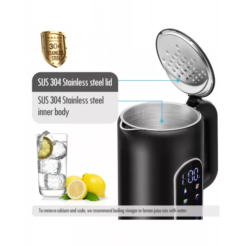 Bollitore elettrico Forme FKG-2117 1,7 l 2200 W nero