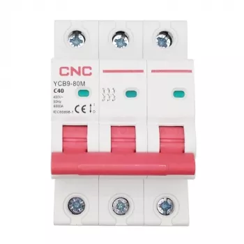 Interruttore automatico magnetotermico HiSmart NV821563 tripolare 40 A curva C interruttore automatico magnetotermico modulare