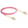 Cavo in fibra ottica DeLOCK 84640 1m LC viola