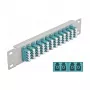 Patch panel fibra ottica DeLOCK 10 pollici 12 porte LC quad acqua 1U grigio