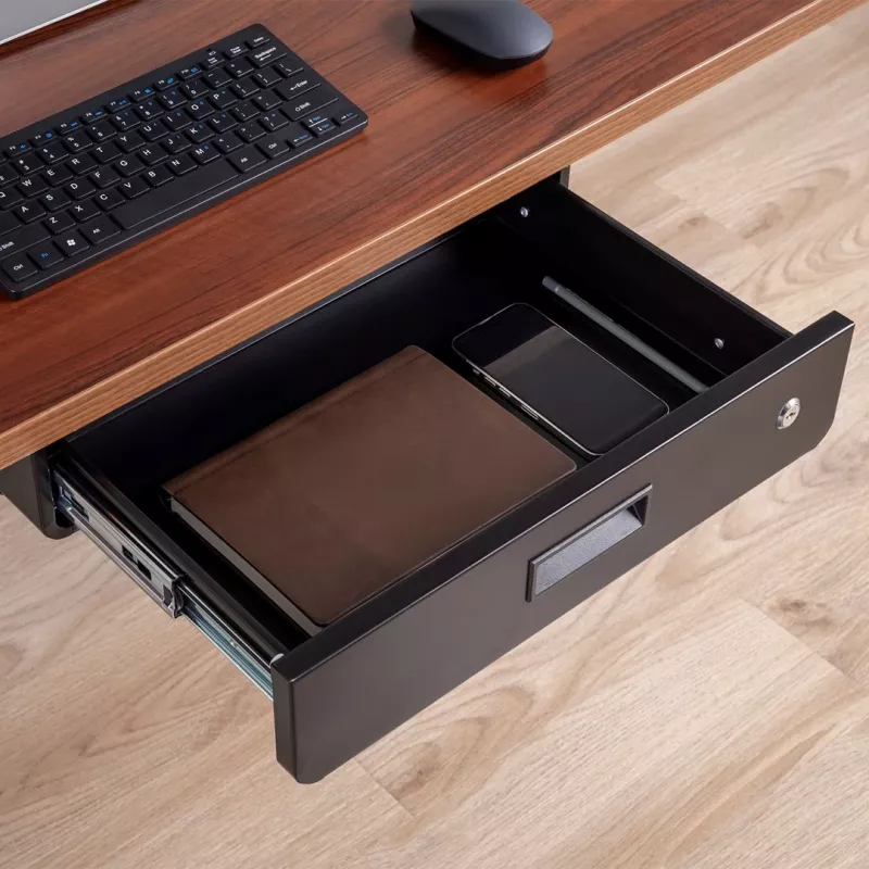 Cassetto da scrivania MACLEAN MC-461 design ergonomico compatto, montaggio semplice, accessorio sottoscrivania