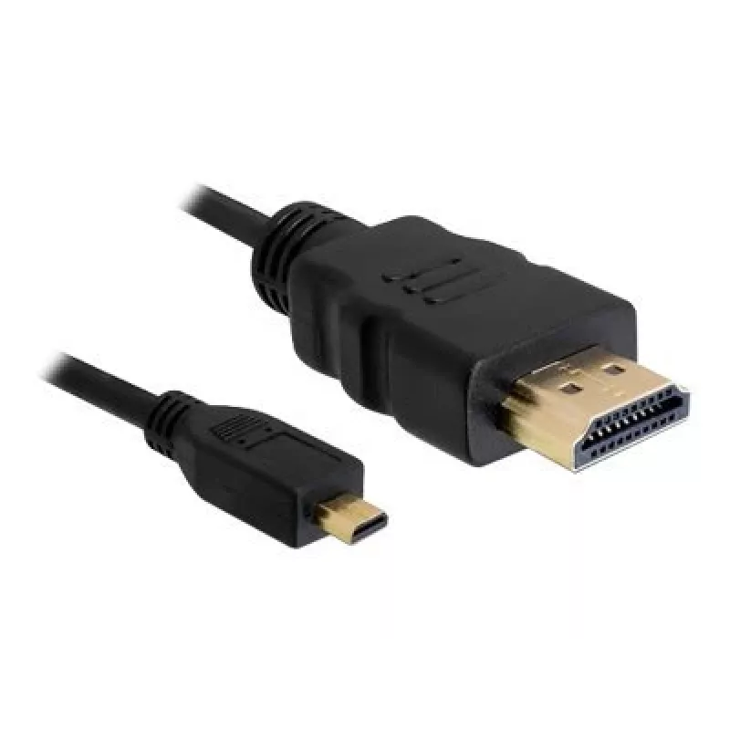 DeLOCK - Cavo video / audio - HDMI - 32 AWG - HDMI, 19 poli (M) - 19 poli Micro-HDMI (M) - 3 m (82663)