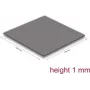 Pad termoconduttivo DeLOCK 18472 3,2 W/m·K grigio 100x100x1 mm