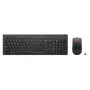 Set tastiera e mouse wireless Lenovo Essential Wireless Combo Gen2 — nero, layout compatto, connessione wireless
